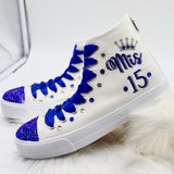 Party Style Royal Blue Mis Quince Sneakers