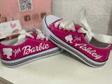 Hey Barbie customized shoes / Personalized Barbie shoes for Barbie Fans / Handmade USA Fast shipping