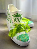 Royal Style Green Emeral Custom Hand-Made shoes