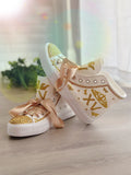 Royal Style Golden Quinces Shoes hand-made Custom