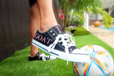 Customized Sneakers Soccer Fans | Fan Footwear Soccer Football Shoes Customized | Heart Pink Men's Shoes | Number 10 fans