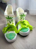 Royal Style Green Emeral Custom Hand-Made shoes