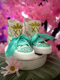 Royal Style Quinceañera Sneakers Hand-Made Custom
