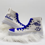 Party Style Royal Blue Mis Quince Sneakers