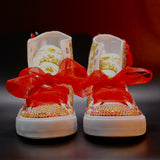 Ranchero Style Quinceanera Shoes Hand Made Custom