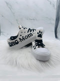 Dog Mom lover Sneakers Personalized Gift for Pet Lovers | Custom Name Dog Lover