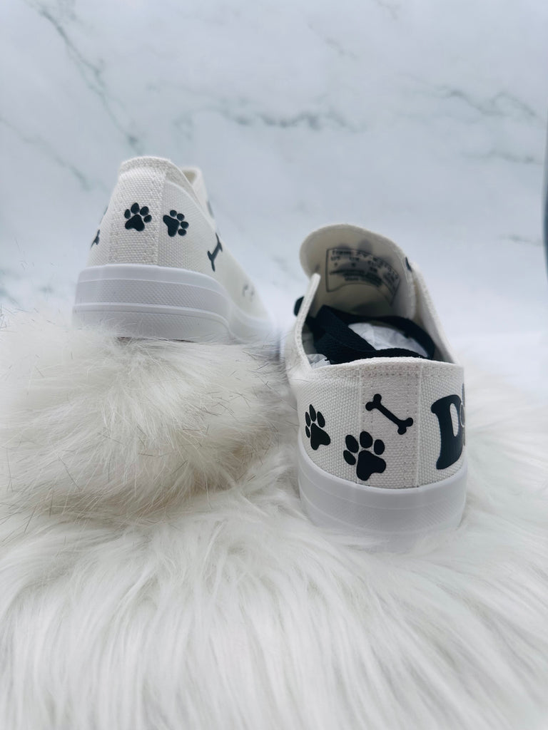Dog Mom lover Sneakers Personalized Gift for Pet Lovers | Custom Name Dog Lover