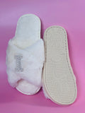 Wedding flats cozy bridal sandals with wrapping bag personalizable