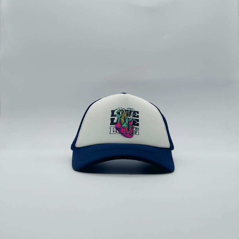 LOVE LOVE LOVE My Heart Trucker Cap Unisex Adjustable Mesh Back Hat My Simple Corazon