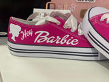 Hey Barbie customized shoes / Personalized Barbie shoes for Barbie Fans / Handmade USA Fast shipping