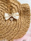 Birthday Gift Bag Women Straw Beach Vintage Style | Boho Bag Tote Woven Shoulder Purse Handbag Gift | Bride Gift Appliques Personalizables