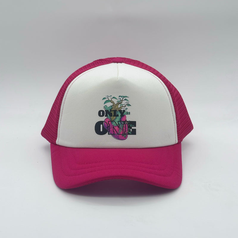 ONLY ONE Heart Trucker Cap Unisex Adjustable Mesh Back Hat My Simple Corazon
