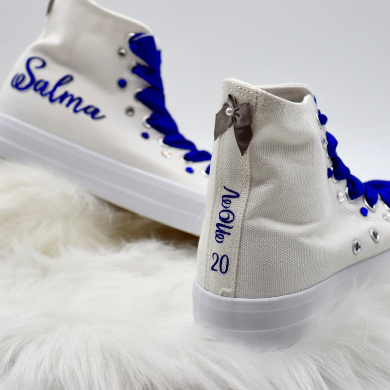Party Style Royal Blue Mis Quince Sneakers