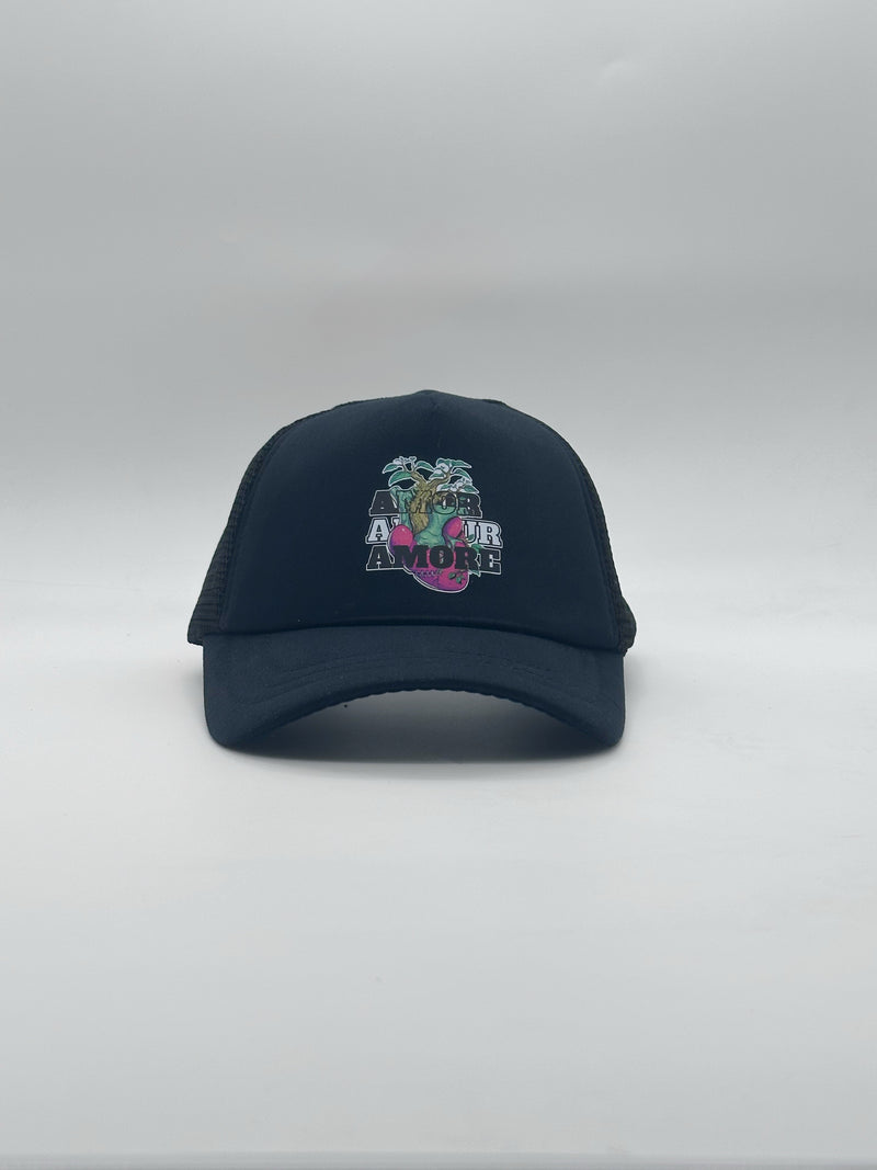 AMOR MOUR AMORE My Heart Trucker Cap Unisex Adjustable Mesh Back Hat My Simple Corazon