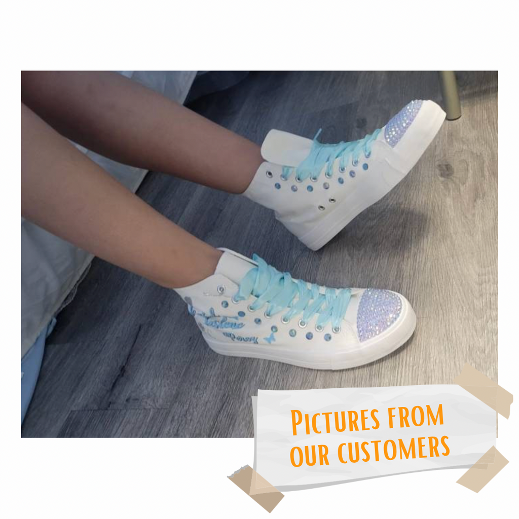 Cinderella Style Custom Baby Blue color Quincea era Shoes Las