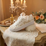Bridal Floral Theme Custom Sneakers