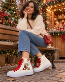 Merry Christmas Gnome Shoes Personalized | Santa Gnome Sneakers | Christmas Gift | Felices Fiestas