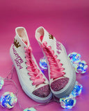 Graduation Sneakers Casual Trainers Personalized | Pink Custom Class of Shoes for Prom | Winter Formal fan rap fans music graduation party