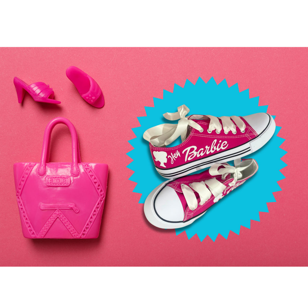 Hey Barbie customized shoes / Personalized Barbie shoes for Barbie Fan –  Las TataShop