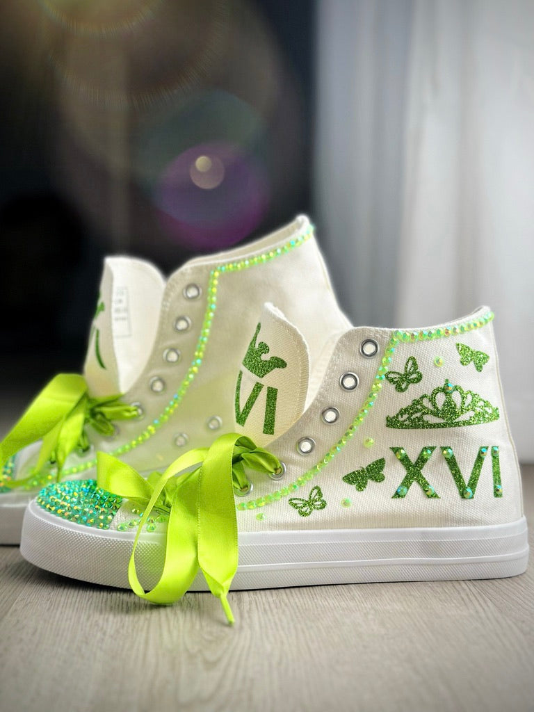 Royal Style Green Emeral Custom Hand-Made shoes