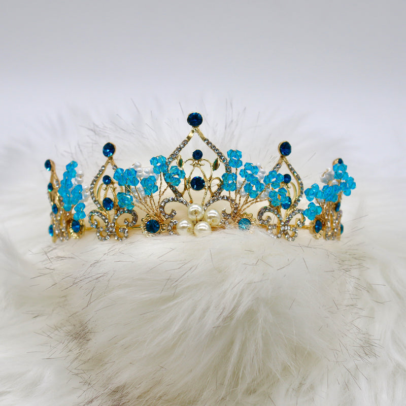 Blue Crown-Tiara Mis 15 años