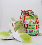 Christmas Inspiration Green Character Personalized Shoes | Funny Merry Christmas Custom Gift | Matching Family Outfit Christmas Accessories