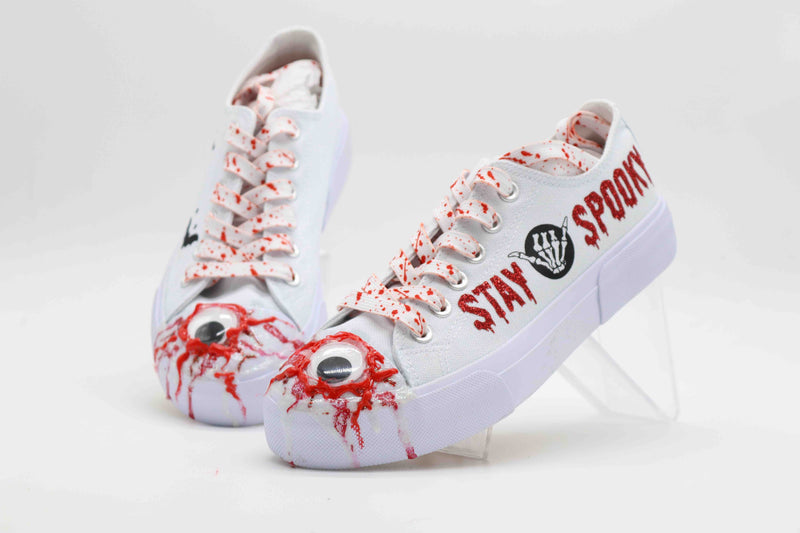 Eyeball Horror Halloween Shoes Personalize