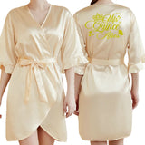 Quinceanera Sweet 15th Birthday Party bathrobe Floral Girl Fifteen Years Old robe Quinceañera Princess nightgown