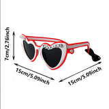 LED Just Married Glasses Wedding Bride To Be Surprise Gift Couple Glasses Souvenirs Glowing Heart Glasses Married Sunglasses