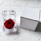 Eternal Preserved Rose Real Flower Valentine'S Birthday Anniversary Mother'S Day Acrylic Gift Box New Artificial Decorations