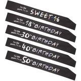 The One Where it's my 16th 18th 30th 40th 50th 60th birthday sash Friends themed happy Birthday Party decoration Bestie Gift