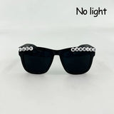 LED Just Married Glasses Wedding Bride To Be Surprise Gift Couple Glasses Souvenirs Glowing Heart Glasses Married Sunglasses