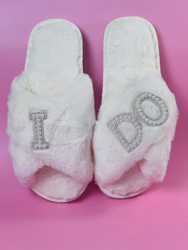 Wedding flats cozy bridal sandals with wrapping bag personalizable
