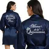 2 Pcs Elegant Quinceañera Celebration Gown Mis Quince Años Robe Girls 15th Anniversary Bathrobe for Birthday Party
