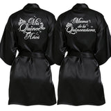 2 Pcs Elegant Quinceañera Celebration Gown Mis Quince Años Robe Girls 15th Anniversary Bathrobe for Birthday Party