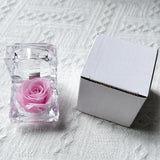 Eternal Preserved Rose Real Flower Valentine'S Birthday Anniversary Mother'S Day Acrylic Gift Box New Artificial Decorations