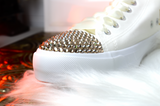 Bridal Gold Glitter Custom Sneakers