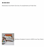 Rainbow Sneakers Custom LGBTQ Low Top | Resin glitter colorful Personalized | Pride Sneakers personalized