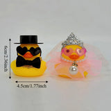 Creative Bride Groom Couple Duck Ornament Set Gifts Favors Funny Wedding Little Duck Decorations Romantic Party Supplies Decor