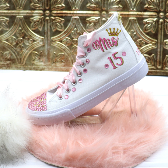 Party Style Mis Quince Sneakers Light Pink color